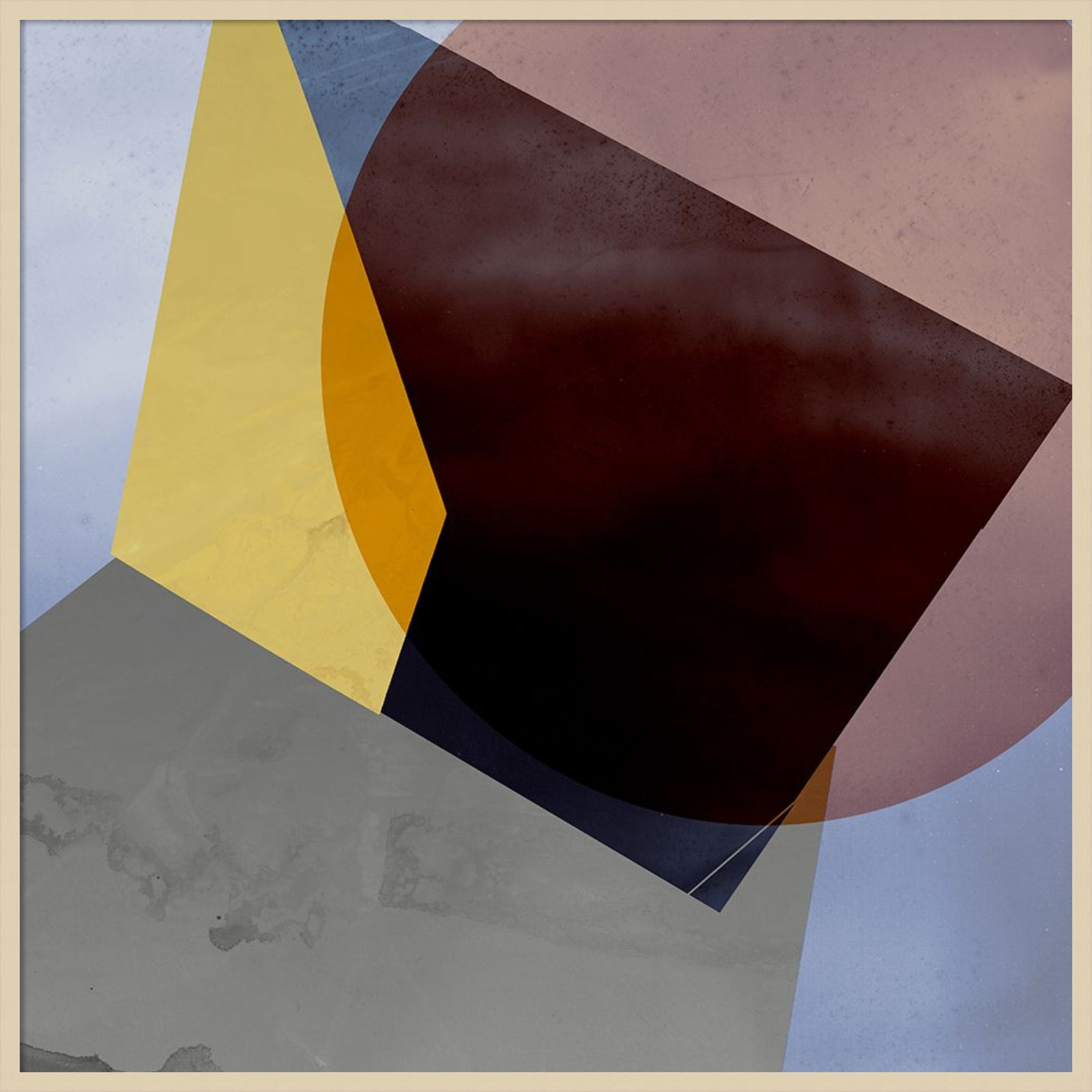 Flagler "Essentially Minimal II" Print, 41" H x 41" W, Brown