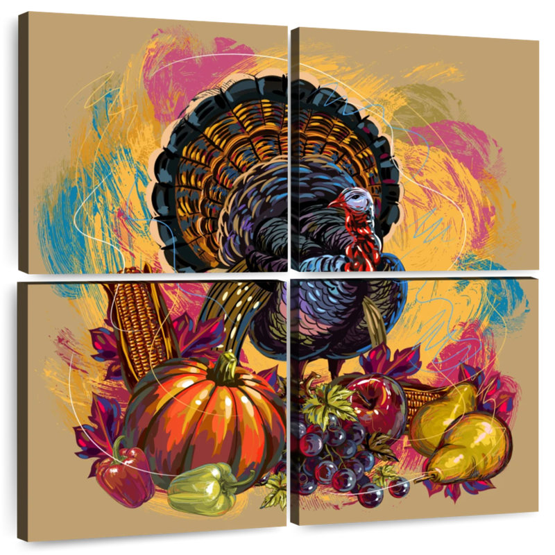 Lelend Thanksgiving Dinner Staples, 26" H x 26" W