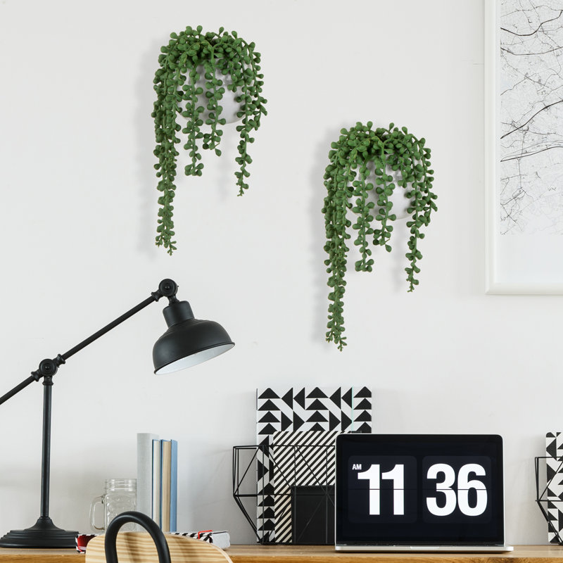 25cm Faux Plant in Ceramic Pot