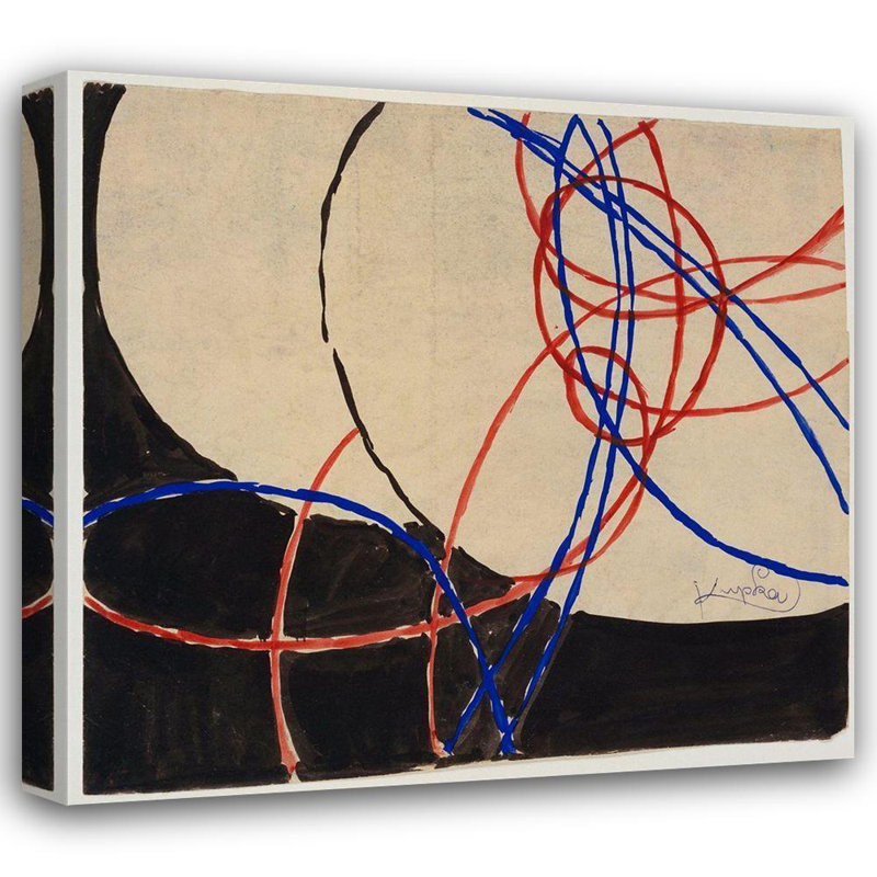 Art rétro sur toile de la collection Apple Vintage: Frantisek Kupka, Amorpha fugue en deux couleurs IV, H 36 po x l 38 po