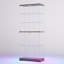 5-Tier Tempered Glass Display Cabinet with Motion Sensor RGB Lights-1479731468