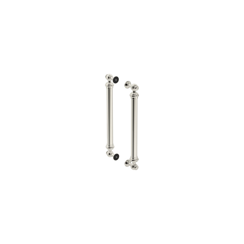 Artifacts 16-7/16 In. Back-To-Back Shower Door Handles, Silver