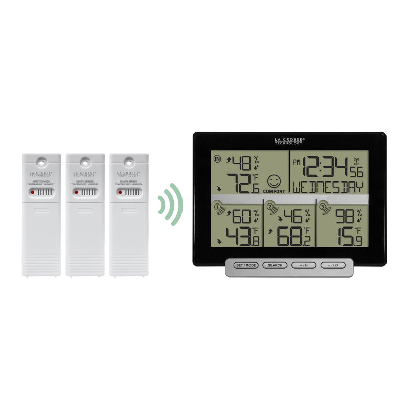 3-Channel Wireless Digital Weather Station with 3 included sensors
