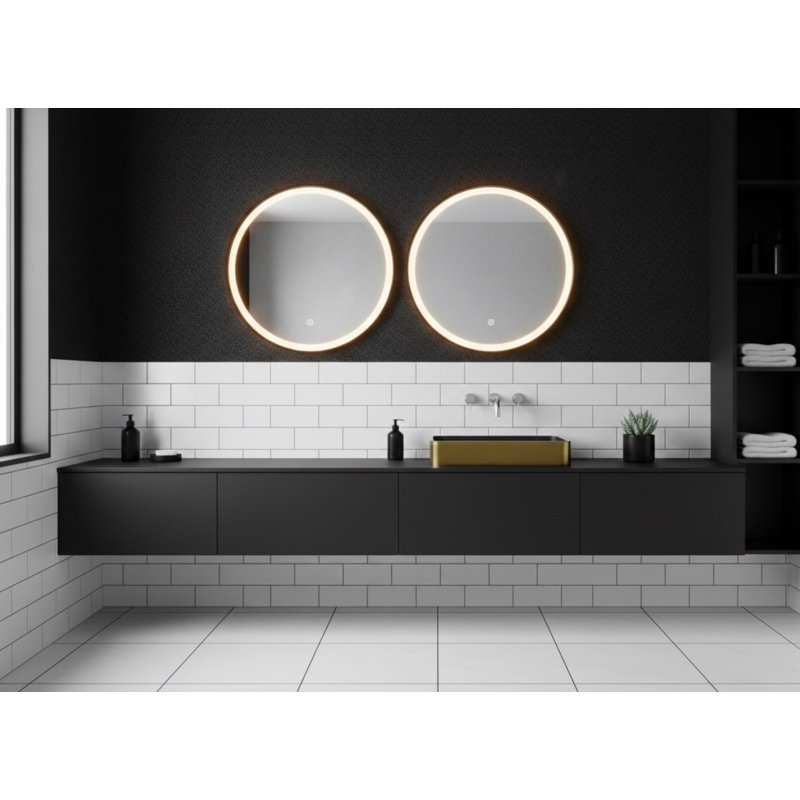 Vast Studio Rectangular Countertop Bathroom Sink, Brass/Black