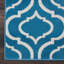 Tapis géométrique bleu / ivoire Kardinya-307564947