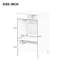 Meuble-lavabo de salle de bain 20 po - Noir, quincaillerie en acier inoxydable, meuble autoportant en céramique, tiroir spacieux-145593222