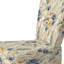 Coastal Neutrals Flowers - Chaise d'appoint rembourrée bohémienne, chaise d'appoint bleue