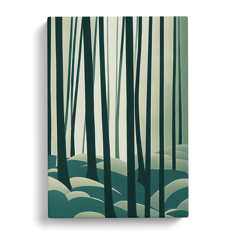 Follett Japanese Forest Design Vol.1 - Wrapped Canvas, 50cm H x 35cm W x 3cm D