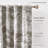 Cascade Wave Blackout Cotton Window Curtain Panels Gray/White Set of 2-2145104010
