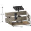 Plafonnier encastré 13,5 po 2 lumières Camas-1497878729