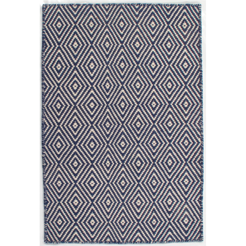 Tapis noir en laine tissé à la main Aini, Rectangle 5 pi x 8 pi