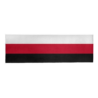 Tapis noir/rouge/blanc à tissé plat Cincinnati