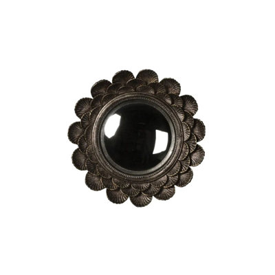 Small Convex Mirror Silver Shells