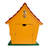 Mickey Icon Birdhouse W/ Red Roof