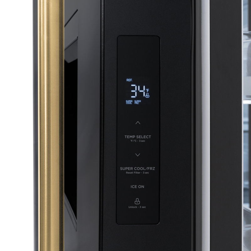 Zline 36 In. 28.9 Cu. Ft. Standard-depth French Door External Water Dispenser Refrigerator With Dual Ice Maker In Fingerprint Resistant Stainless Steel