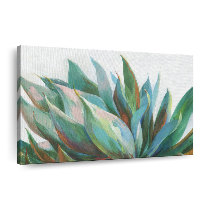 Agave vibrant sur toile, H 8 po x l 12 po x P 1 po