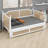 Rattan Daybed Featuring Traditional Style and 2 Storage Drawers, Ideal for Small Spaces and Guest Rooms-1719803142