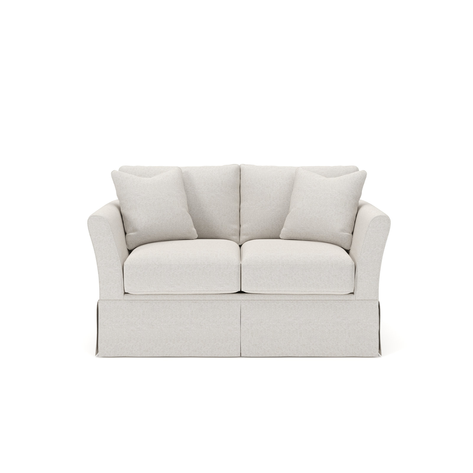 Shelby 60'' Upholstered Sofa, Macarena Light Gray Canvas
