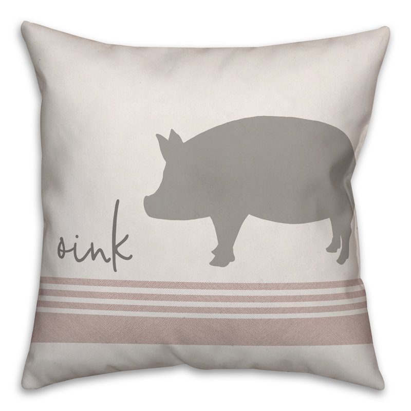  Coussin Oink, H 18 po x l 18 po