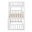 Lit superposé triple en bois, avec échelles, garde-corps-484594515