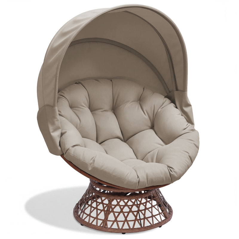 Outdoor Lounge Chair, Brown