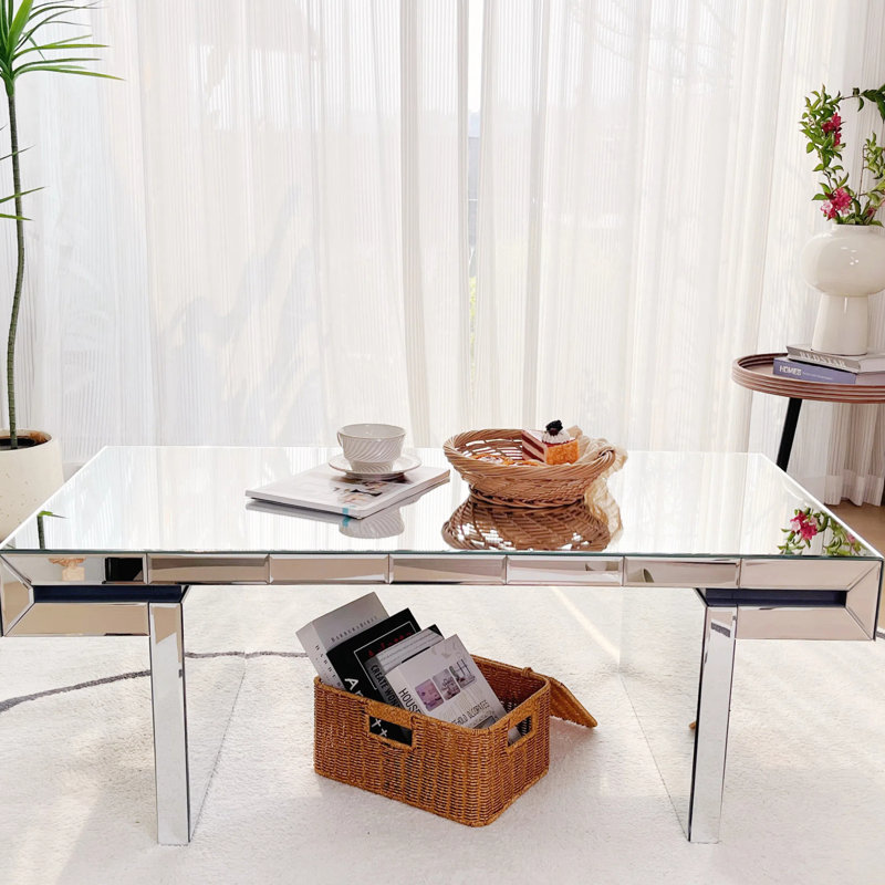 Rectangular Mirror Coffee Table
