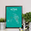 Kitwe City Map - No Frame Print-1055118607
