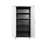 Metal Home Office Cabinet With 4 Adjustable Shelves & Locking Doors - Garage Space Saver Lockable Ideal For And Storage