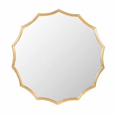 D40"Round Sunburst Wall Mirror,Wall Decor Mirror