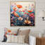 «Abstract Wildflowers Pointillism Art I», reproduction d'art sur toile-1032373585-821551439