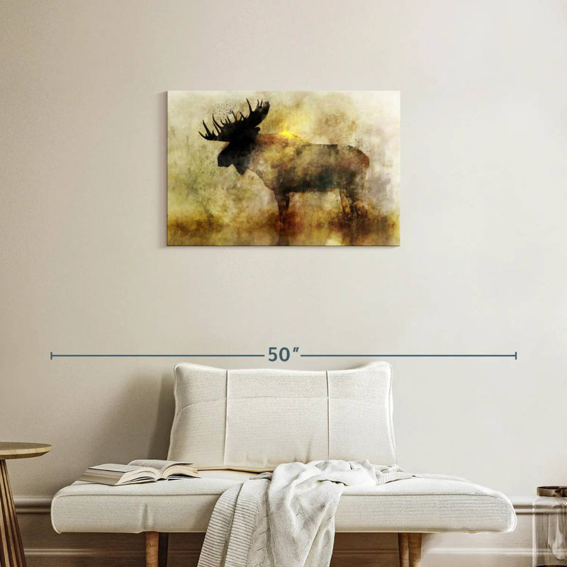 Brampt Happy Moose II, 20" H x 30" W
