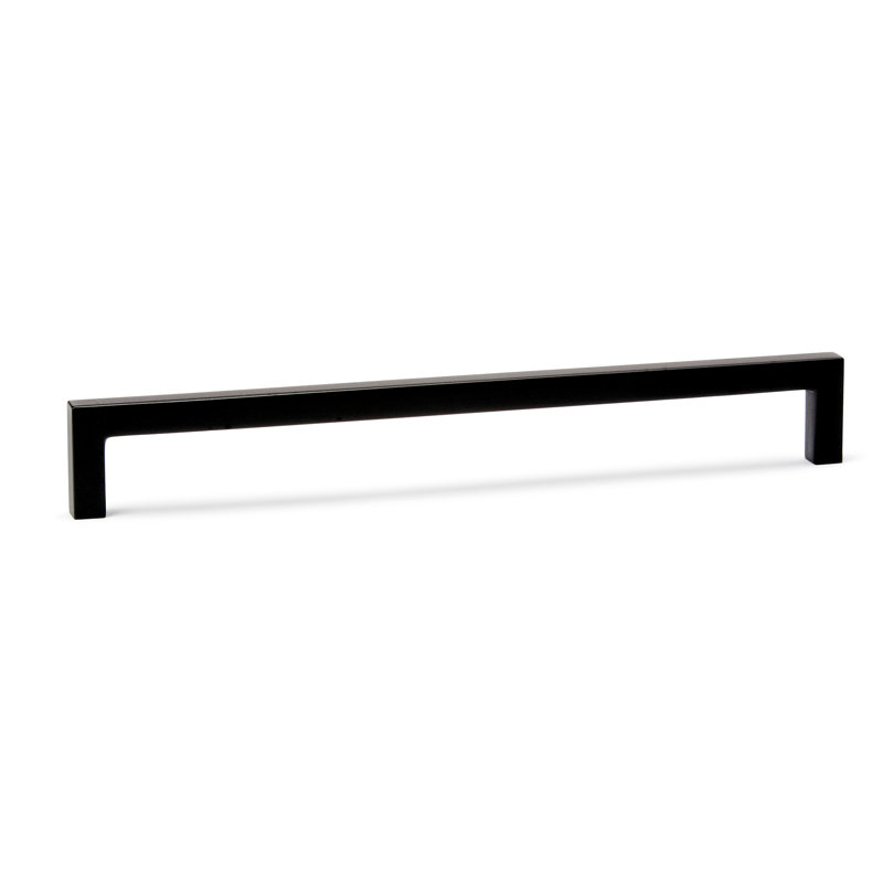 Poignée carrée pour meuble-lavabo - noir mat, Noir mat