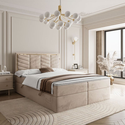 Balcer Upholstered Bed with Mattress