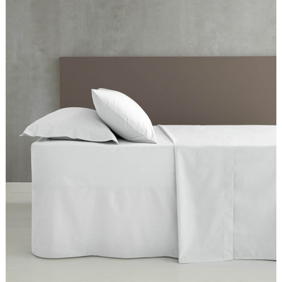 Easy Iron Percale Box Pleated Valance Sheet