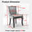 A&a furniture ultra side dining chairs | set of 2 | thickened fabric, solid wood legs | bronze nailhead-497689671-498990612
