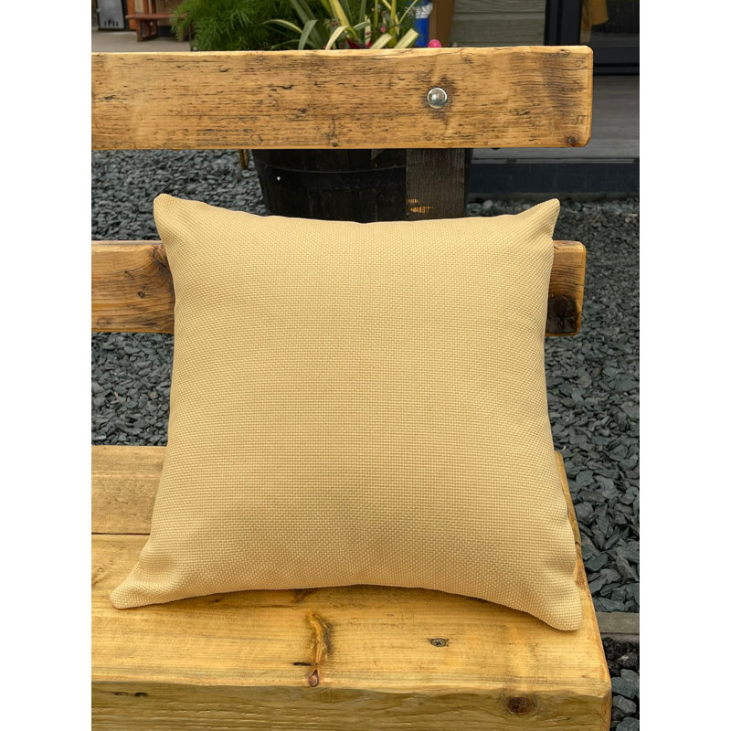 Gefferie Square Cushion Cover, Yellow