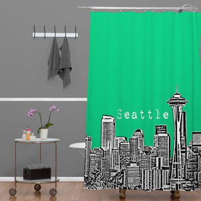 Rideau de douche simple seattle Bird Ave