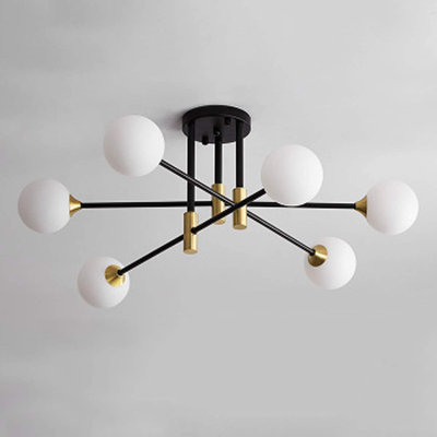 Lustre sphérique spoutnik à 6 lumières Briasia