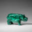 Genuine Polished Malachite Hippo Carving (2.6 lbs)-1808807966