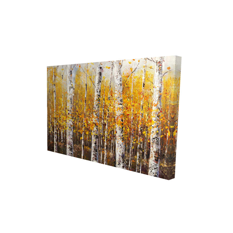 Birches by Sunny Day - Toile pour chambre à coucher avec arbres | Décoration intérieure