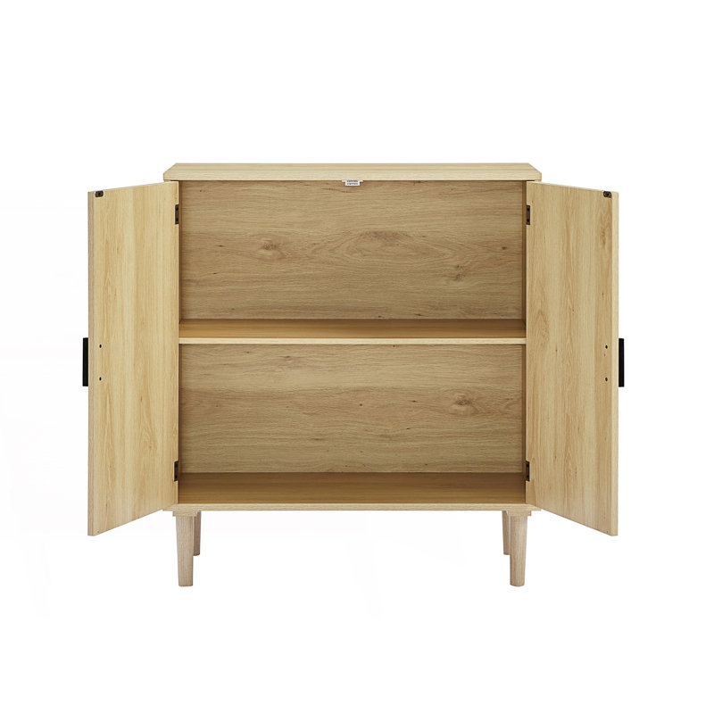 Armoires de cuisine avec portes décoratives en rotin, buffets, armoire à vin