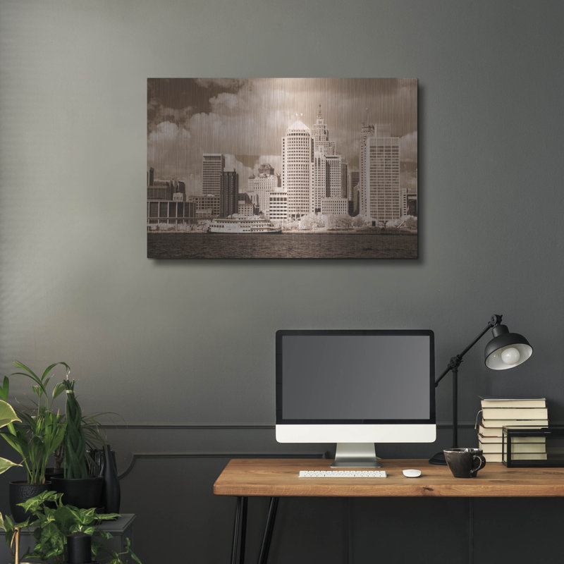 «Detroit Skyline, Michigan 07» par Monte Nagler