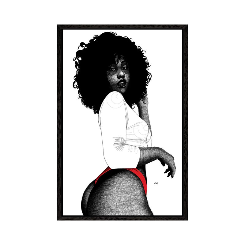 Udara by Tadaomi Kawasaki - Print on Canvas, 101.6 cm H x 66.04 cm W, Black Framed