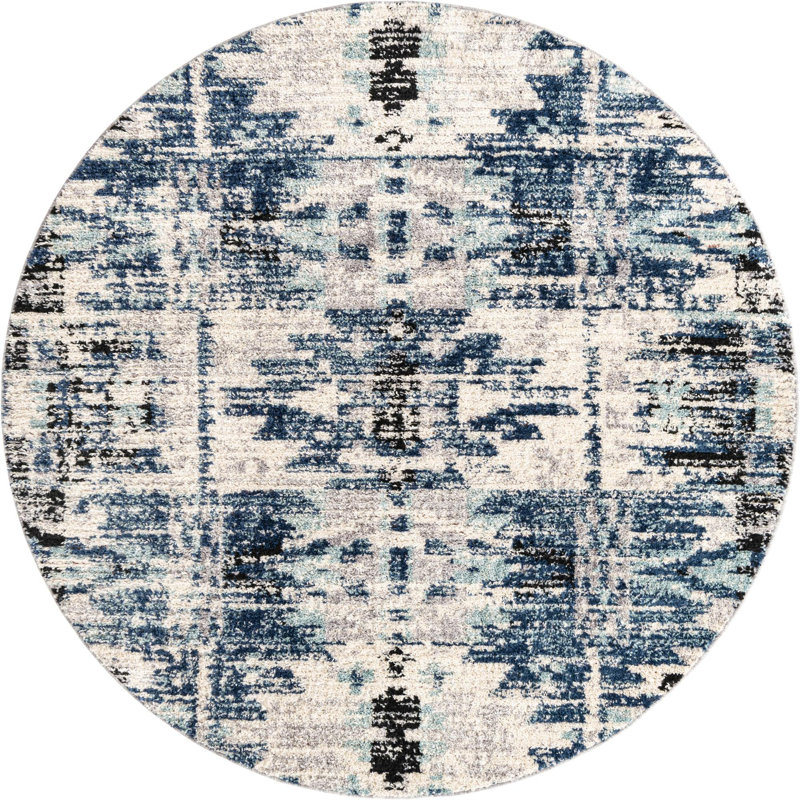 Tucson Geometric Indoor Rug, Round 7'