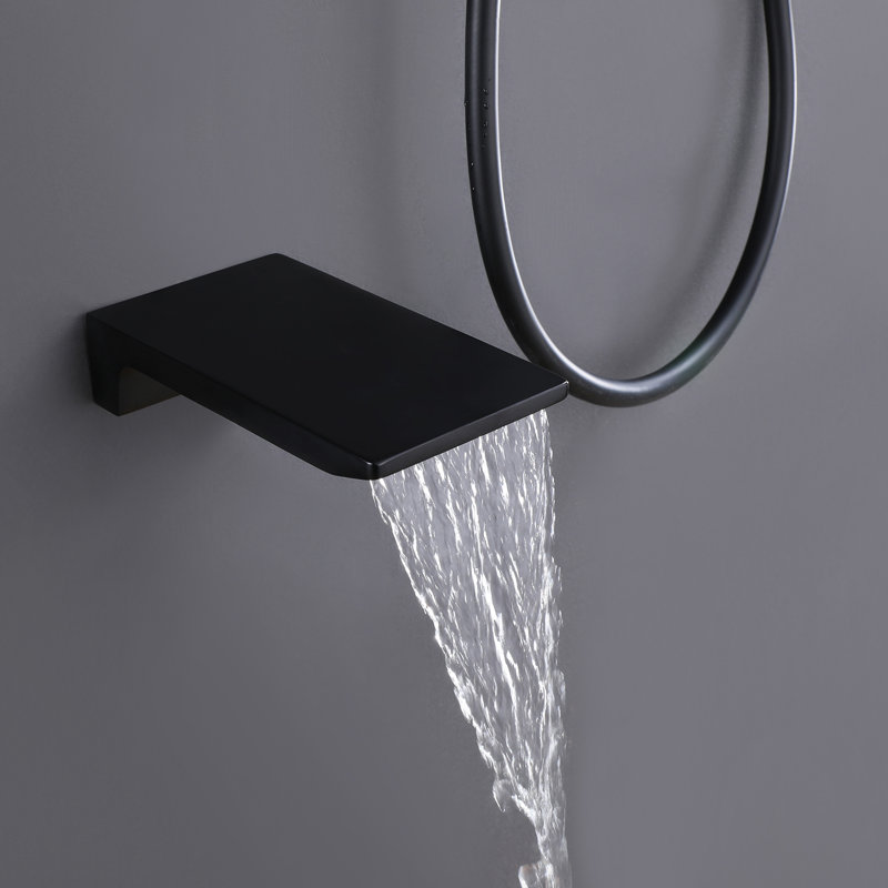 with Rough in-Valve, Matt Black