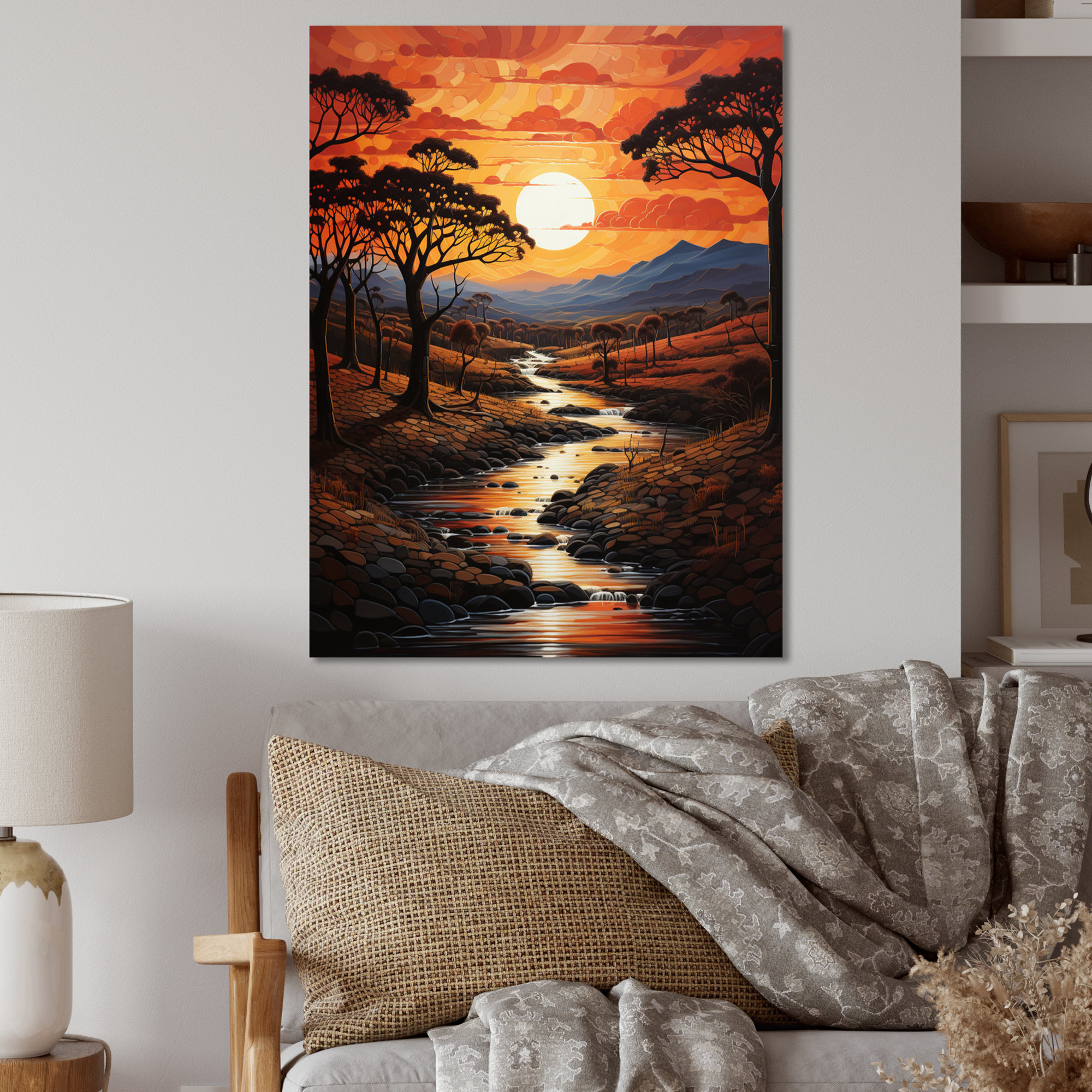 Millwood Pines African Savannah Serenade VII On Metal Print | Wayfair