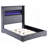 Haven Grey Upholstered Queen Bed