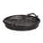 Handwoven Willow Round Ottoman Tray with Wooden Base and Handles, 20"-960475080