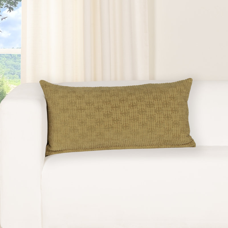 Coussin Odeon, 21" x 12", Feather, Seaweed