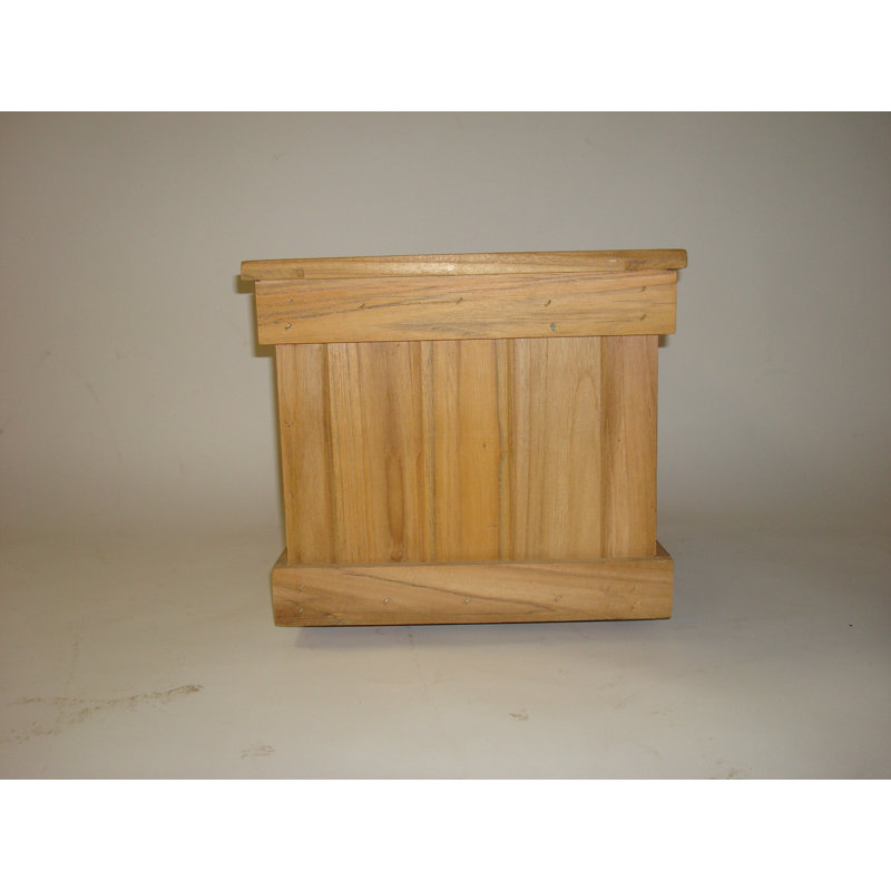 Hudson Handmade Wood Planter Box, 16" H x 25" W x 17" D